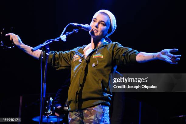 Sinead O'Connor performs her Christmas Show on stage at the Royal Festival Hall on December 10, 2013 in London, United Kingdom.