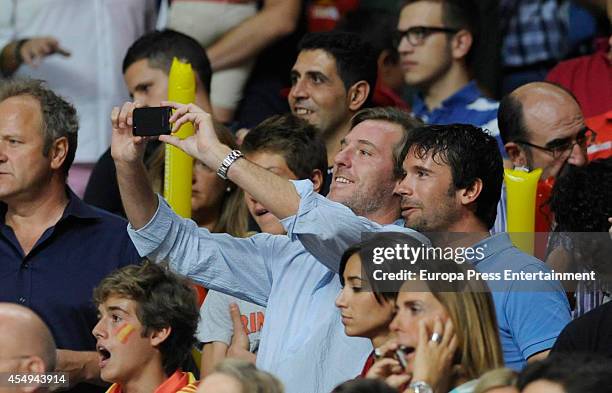 Beltran Gomez-Acebo is seen during during the 2014 FIBA Basketball World Cup Round of 16 match between Spain and Senegal on September 6, 2014 in...