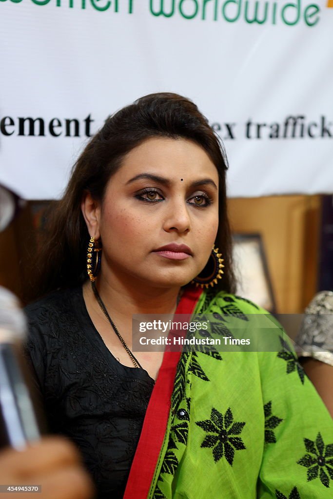 Rani Mukerji At Press Meet On Sex Trafficking