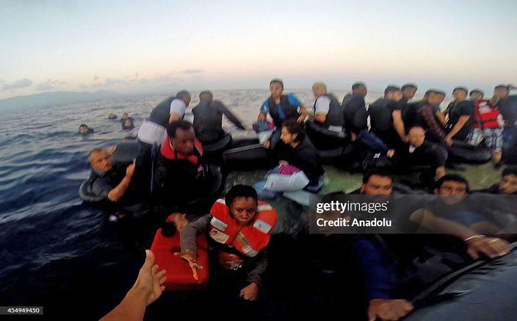 Illegal migrants rescued in Aegean Sea