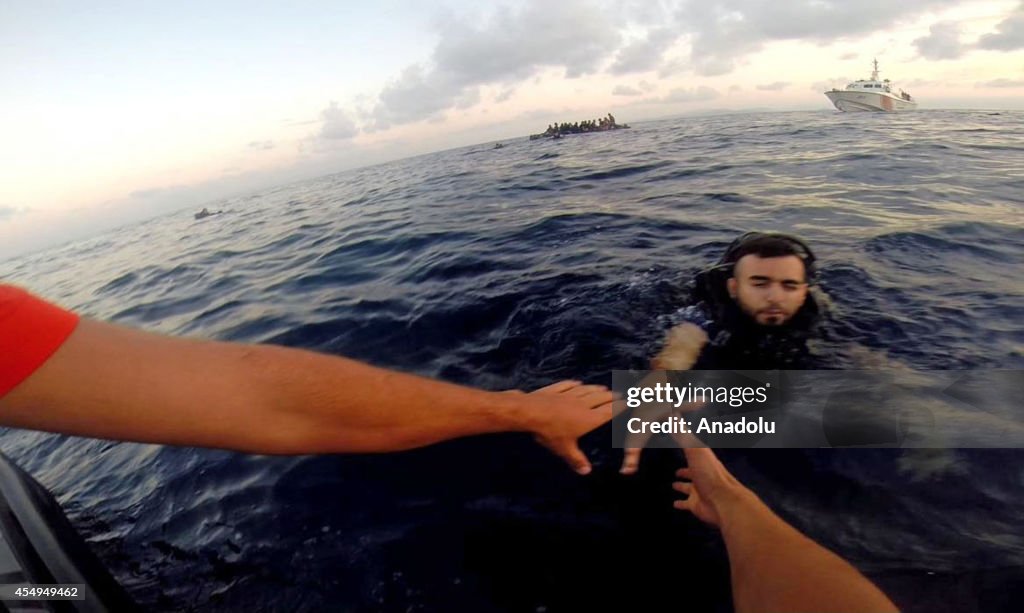 Illegal migrants rescued in Aegean Sea