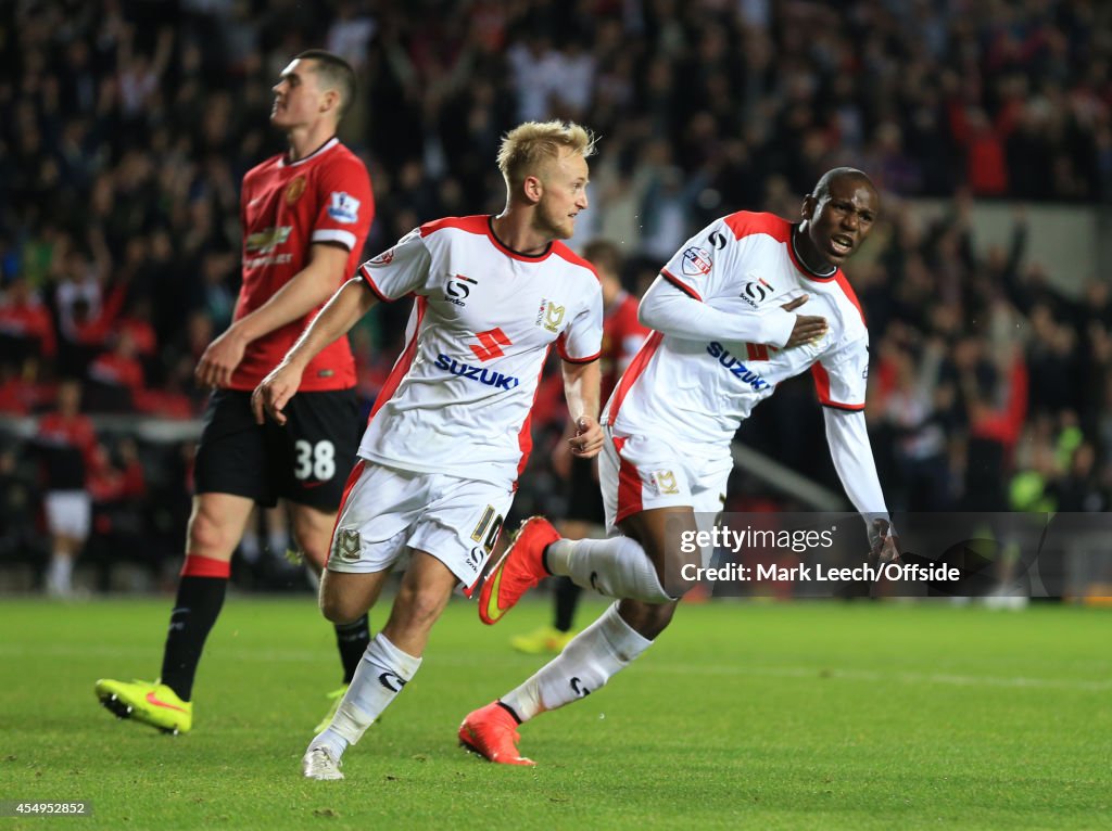 MK Dons v Manchester United - Capital One Cup Second Round