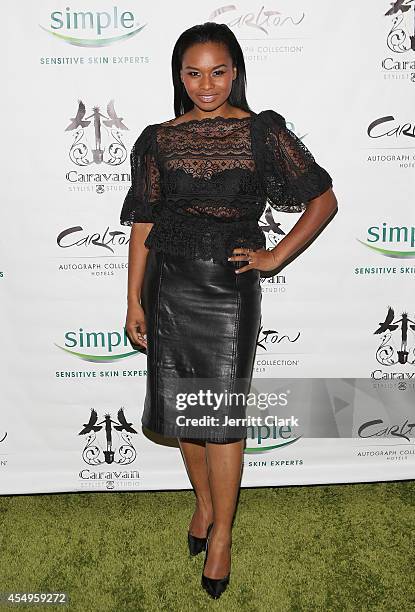 Chyna Layne attends the Simple Skincare & Caravan Stylist Studio Fashion Week Event on September 7, 2014 in New York City.