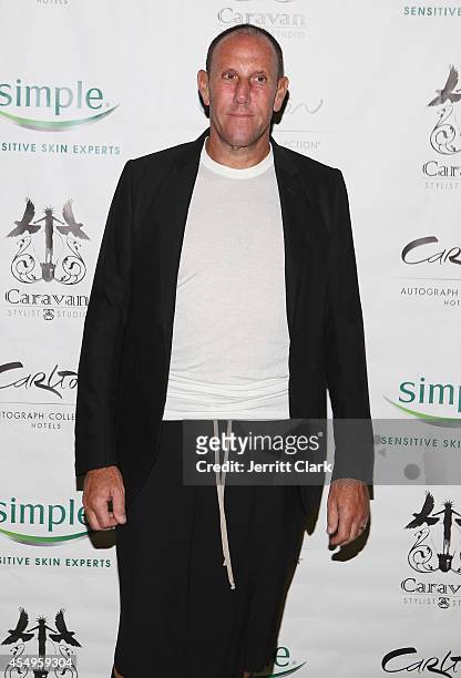 Walter Baker attends the Simple Skincare & Caravan Stylist Studio Fashion Week Event on September 7, 2014 in New York City.