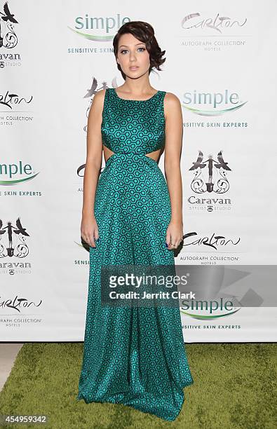 Natalie Dreyfuss attends the Simple Skincare & Caravan Stylist Studio Fashion Week Event on September 7, 2014 in New York City.