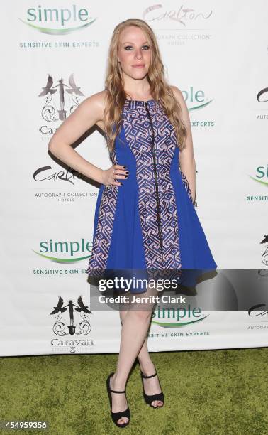 Emma Myles attends the Simple Skincare & Caravan Stylist Studio Fashion Week Event on September 7, 2014 in New York City.