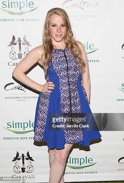 Emma Myles attends the Simple Skincare & Caravan Stylist Studio Fashion Week Event on September 7, 2014 in New York City.