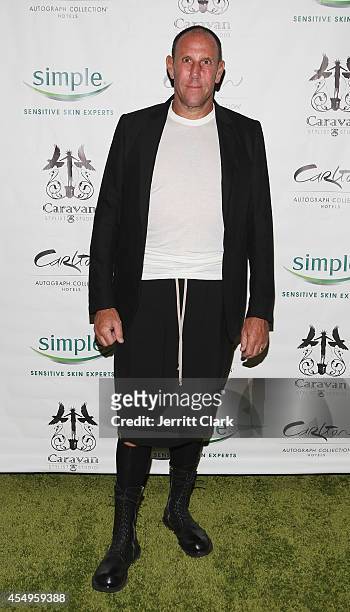 Walter Baker attends the Simple Skincare & Caravan Stylist Studio Fashion Week Event on September 7, 2014 in New York City.