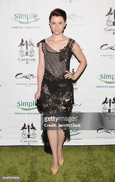 Valorie Curry attends the Simple Skincare & Caravan Stylist Studio Fashion Week Event on September 7, 2014 in New York City.