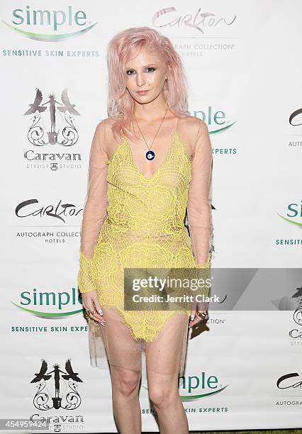 Audrey Kitching attends the Simple Skincare & Caravan Stylist Studio Fashion Week Event on September 7, 2014 in New York City.