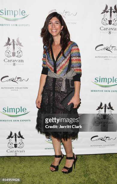 Claudine DeSola of Caravan attends the Simple Skincare & Caravan Stylist Studio Fashion Week Event on September 7, 2014 in New York City.