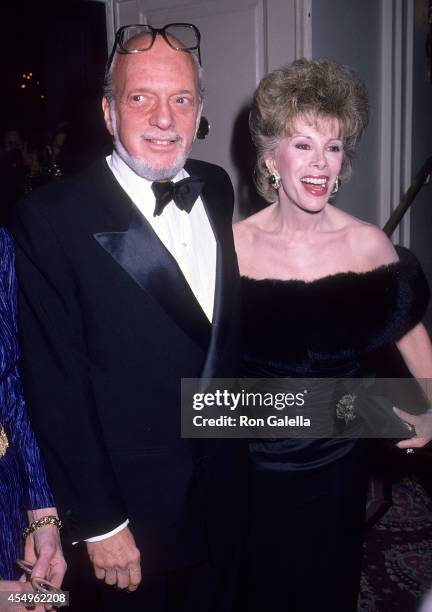 Theater producer Harold Prince and comedienne Joan Rivers attend the Drama League's Fifth Annual "A Musical Celebration of Broadway" Gala Salute to...