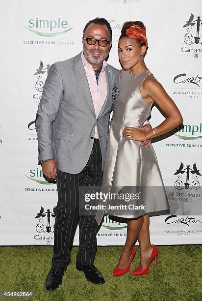 Christo and Toni Trucks attends the Simple Skincare & Caravan Stylist Studio Fashion Week Event on September 7, 2014 in New York City.