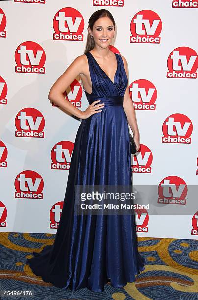 Jacqueline Jossa attends the TV Choice Awards 2014 at London Hilton on September 8, 2014 in London, England.