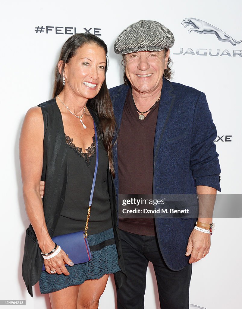 Brian Johnson And Wife Brenda Johnson Attend As Guests Of Jaguar At brian-johnson-and-wife-brenda-johnson-attend-as-guests-of-jaguar-at