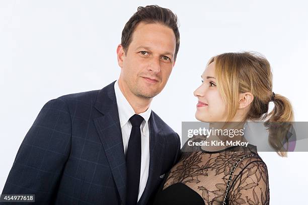 Josh Charles and Sophie Flack are photographed for Los Angeles Times on August 25, 2014 in Los Angeles, California. PUBLISHED IMAGE. CREDIT MUST BE:...