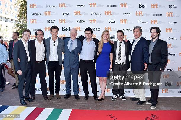 Co-Producer Nicholas Britell, co-president of Sony Pictures Classics Michael Barker, actor Miles Teller, actor J.K. Simmons, writer/ director Damien...