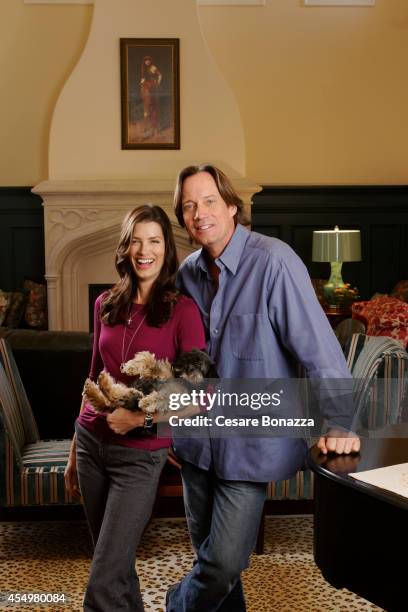 Actor Kevin Sorbo with his wife Sam Jenkins photographed at home in March in Calabasas, California.