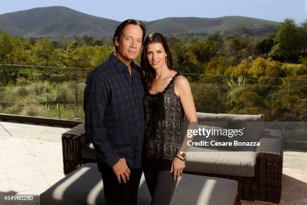 Actor Kevin Sorbo with his wife Sam Jenkins photographed at home in March in Calabasas, California.