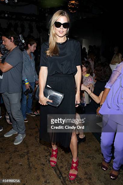 Stylist Mary Alice Stephenson attends the Donna Karan New York 30th Anniversary fashion show during Mercedes-Benz Fashion Week Spring 2015 on...