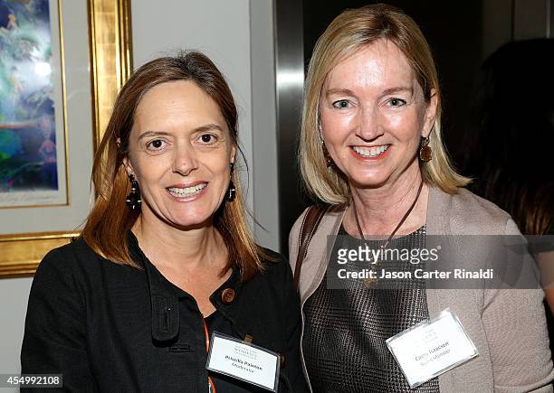 Priscilla Painton and Cathy Isaacson attend the Annual Luncheon for the New York Women's Foundation hosted by Jean Shafiroff at Le Cirque on...