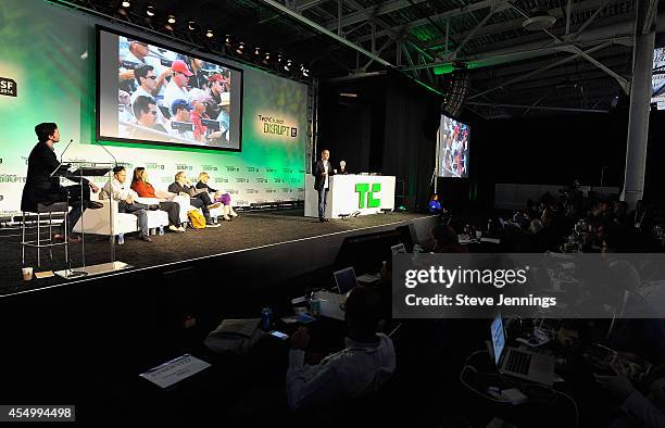 Velocity presents at Startup Battlefield Session Two Accelerate at TechCrunch Disrupt at Pier 48 on September 8, 2014 in San Francisco, California.