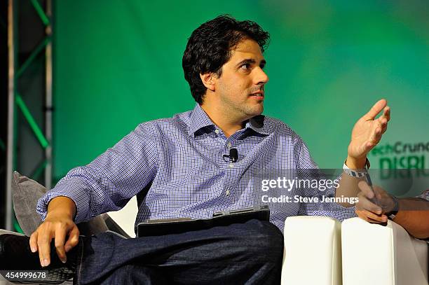 BoxGroup Managing Partner David Tisch judges at at Startup Battlefield Session Three Activate at TechCrunch Disrupt at Pier 48 on September 8, 2014...