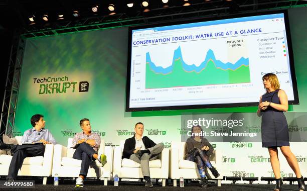 Valor Water Analytics presents at Startup Battlefield Session Three Activate at TechCrunch Disrupt at Pier 48 on September 8, 2014 in San Francisco,...