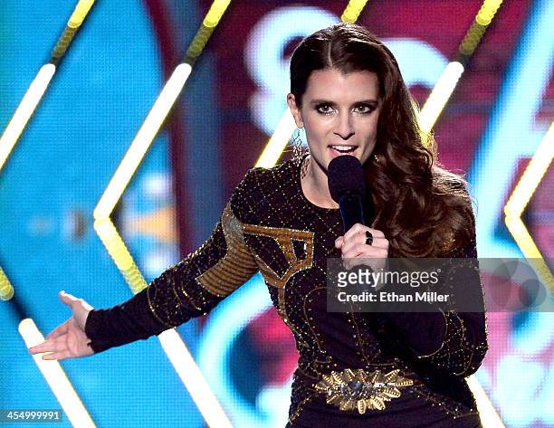 Driver Danica Patrick co-hosts the American Country Awards 2013 at the Mandalay Bay Events Center on December 10, 2013 in Las Vegas, Nevada.