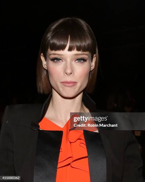 Coco Rocha attends Dennis Basso during Mercedes-Benz Fashion Week Spring 2015 at The Theatre at Lincoln Center on September 8, 2014 in New York City.