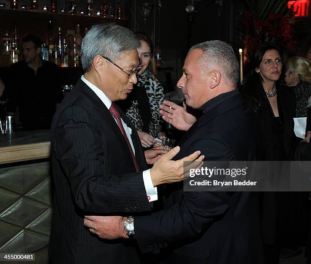 View of atmosphere at Artists for Peace and Justice NYC Holiday Benefit presented by Bovet 1822 at Up&Down on December 10, 2013 in New York City.