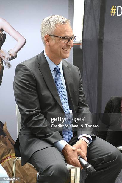 Karsten Aufgebauer attends the DHL Fashion Industry Panel during Mercedes-Benz Fashion Week Spring 2015 at Lincoln Center for the Performing Arts on...