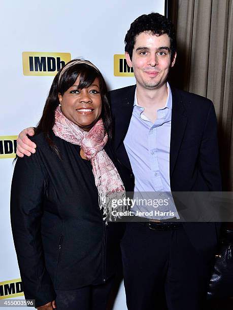 Chaz Ebert and director Damien Chazelle attend IMDb's 2014 STARmeter award at IMDb's Annual TIFF Dinner Party on September 8, 2014 in Toronto, Canada.