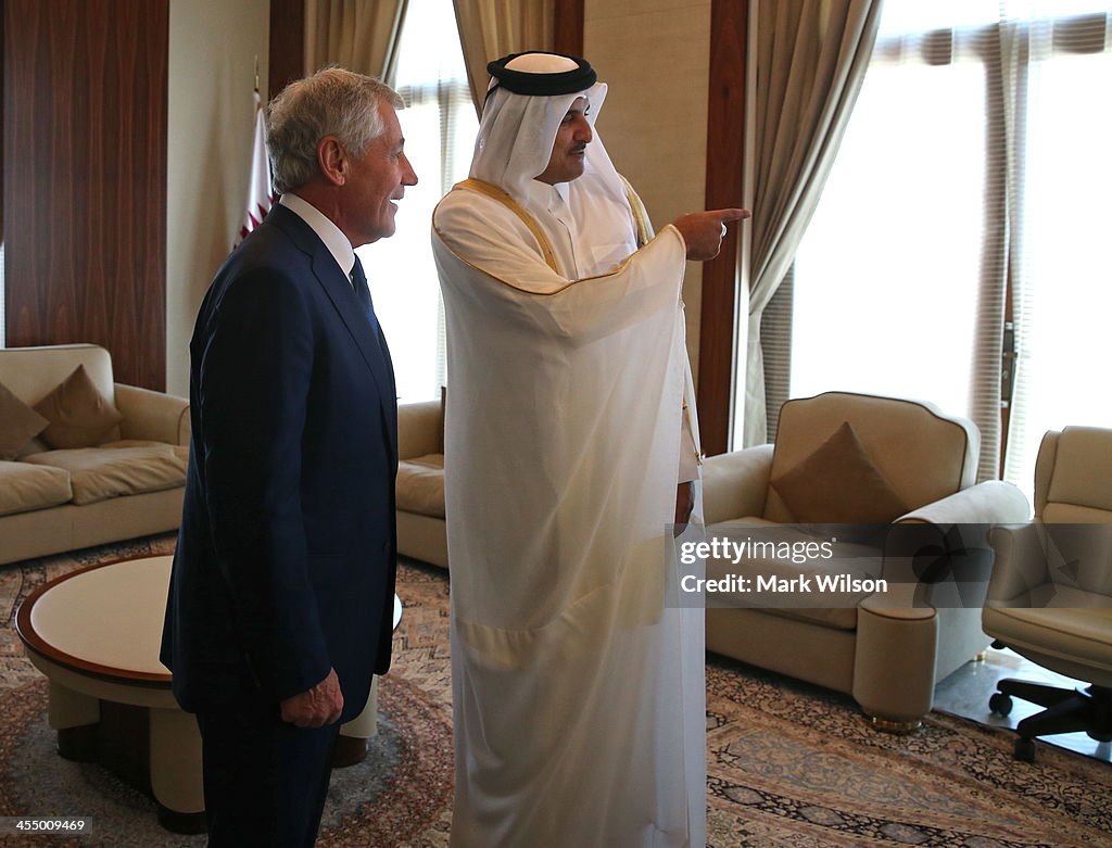 US Defense Secretary Chuck Hagel Embarks On Trip To Middle East