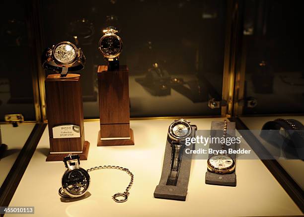 View of atmosphere at Artists for Peace and Justice NYC Holiday Benefit presented by Bovet 1822 at Up&Down on December 10, 2013 in New York City.