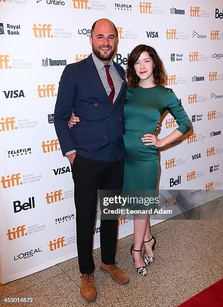 Producer Jordan Horowitz and Screenwriter Julia Hart attend "The Keeping Room" premiere during the 2014 Toronto International Film Festival at The...