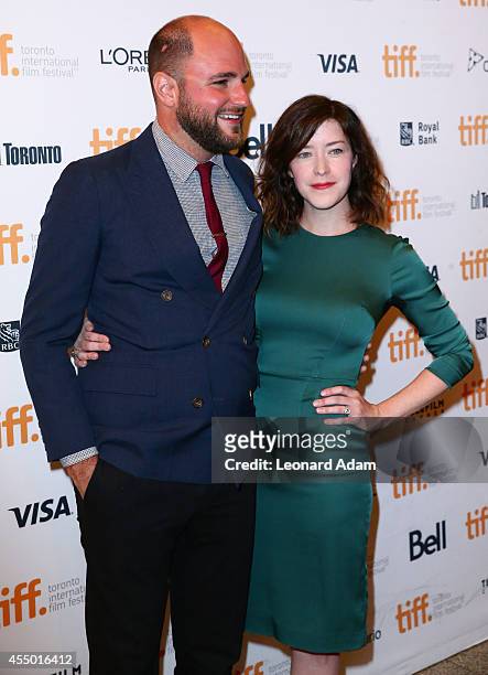ProducerJordan Horowitz and Screenwriter Julia Hart attend "The Keeping Room" premiere during the 2014 Toronto International Film Festival at The...