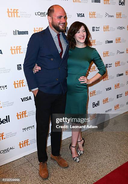 ProducerJordan Horowitz and Screenwriter Julia Hart attend "The Keeping Room" premiere during the 2014 Toronto International Film Festival at The...