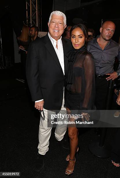 Dennis Basso and Jada Pinkett Smith attend Dennis Basso during Mercedes-Benz Fashion Week Spring 2015 at The Theatre at Lincoln Center on September...