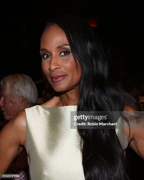 Beverly Johnson attends Dennis Basso during Mercedes-Benz Fashion Week Spring 2015 at The Theatre at Lincoln Center on September 8, 2014 in New York...