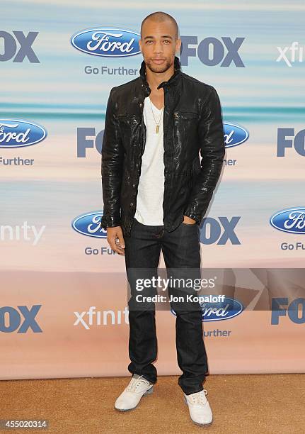 Actor Kendrick Sampson arrives at the 2014 FOX Fall Eco-Casino Party at The Bungalow on September 8, 2014 in Santa Monica, California.