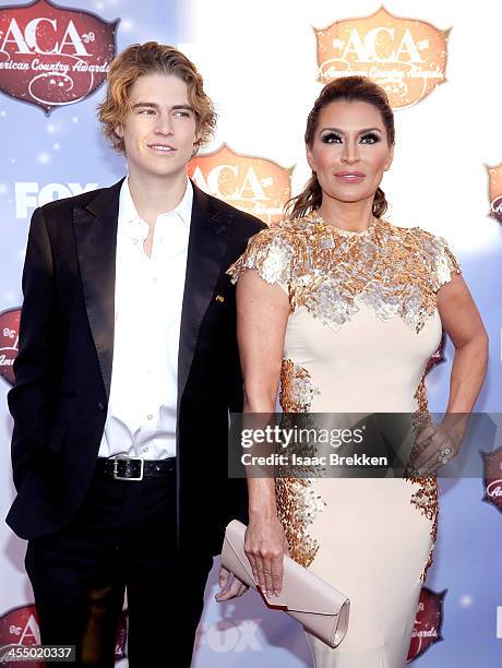 Gilligan Stillwater and guest arrive at the American Country Awards 2013 at the Mandalay Bay Events Center on December 10, 2013 in Las Vegas, Nevada.