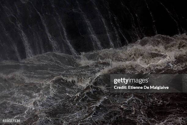 View of the Dettifoss waterfall in Northeast Iceland on September 8, 2014 in Iceland. The waterfall location was featured in Ridley Scott's 2012...