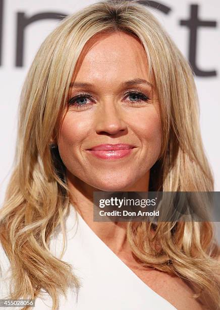 Sarah Cumming poses during the InStyle and Hugo Boss Men of Style Cocktail Party at Hilton Hotel on September 9, 2014 in Sydney, Australia.