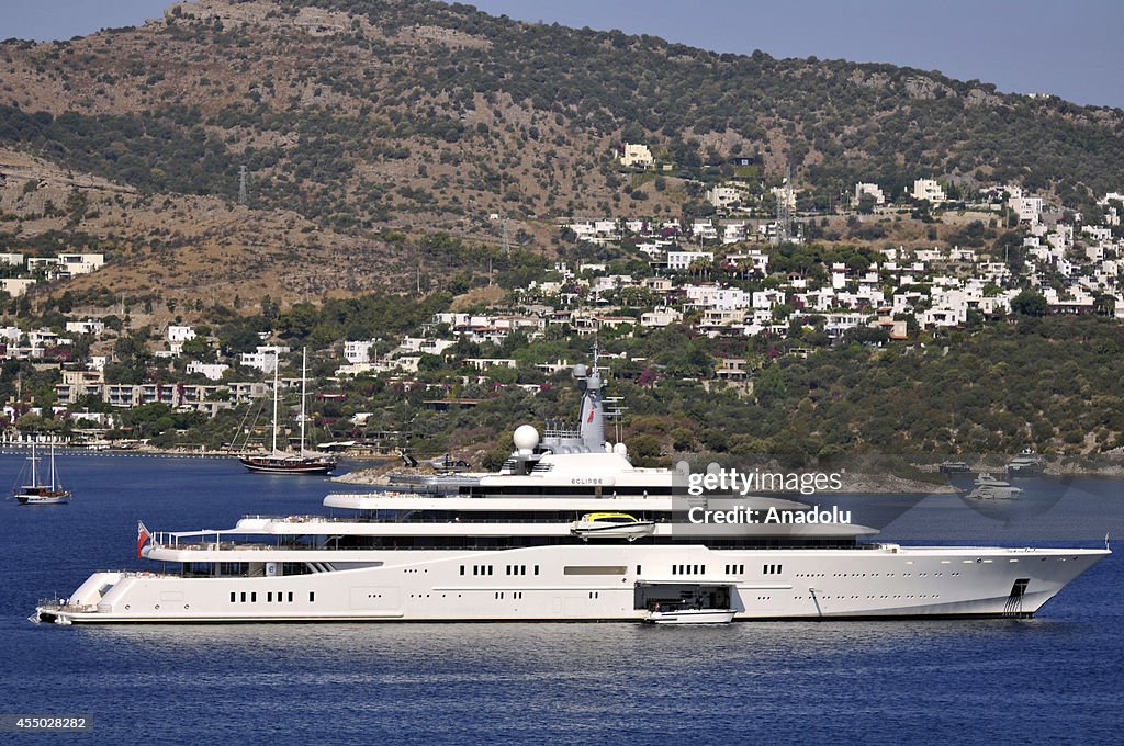 Russian businessman Roman Abramovich's yacht in Bodrum