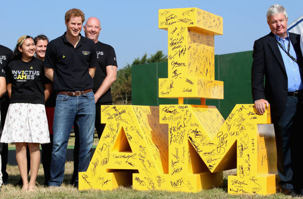 GBR: Prince Harry Attends Invictus Games Jaguar Land Rover Driving Challenge