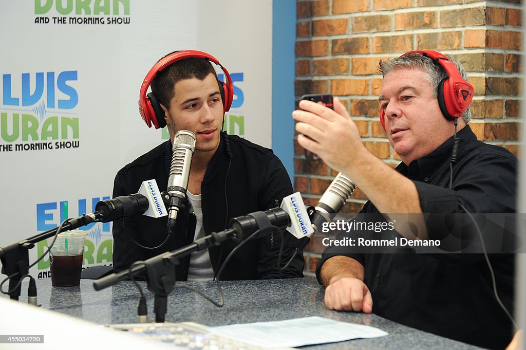 Nick Jonas Visits "The Elvis Duran Z100 Morning Show"