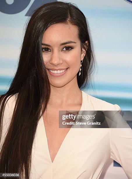 Madalyn Horcher arrives at the 2014 FOX Fall Eco-Casino Party at The Bungalow on September 8, 2014 in Santa Monica, California.