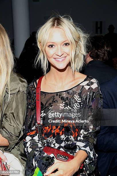 Zana Roberts Rossi attends Timo Weiland Women's runway show during MADE Fashion Week Spring 2015 at Milk Studios on September 9, 2014 in New York...