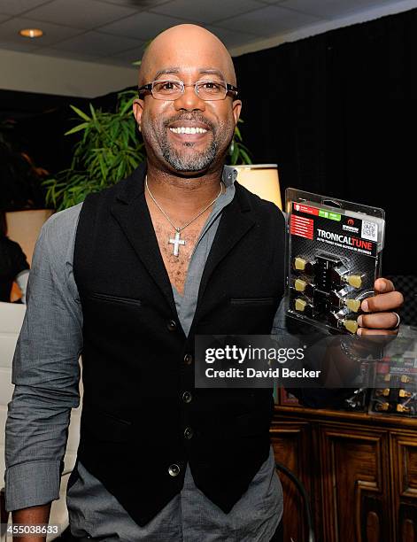 Recording artist Darius Rucker attends the Backstage Creations Celebrity Retreat at the American Country Awards 2013 at the Mandalay Bay Events...